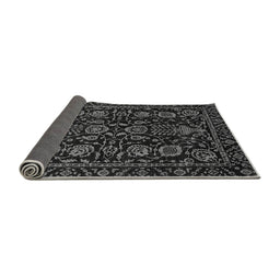 Sideview of Abstract Gray Modern Rug, abs443gry