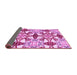 Sideview of Abstract Pink Modern Rug, abs4440pnk