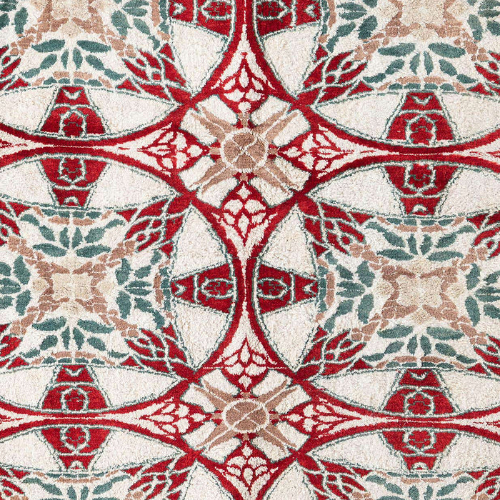 Machine Washable Abstract White Gold Rug, wshabs4440