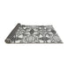 Sideview of Abstract Gray Modern Rug, abs4440gry