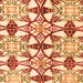 Square Machine Washable Abstract Orange Modern Area Rugs, wshabs4440org