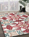 Machine Washable Abstract White Gold Rug in a Family Room, wshabs4440