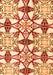 Machine Washable Abstract Orange Modern Area Rugs, wshabs4440org