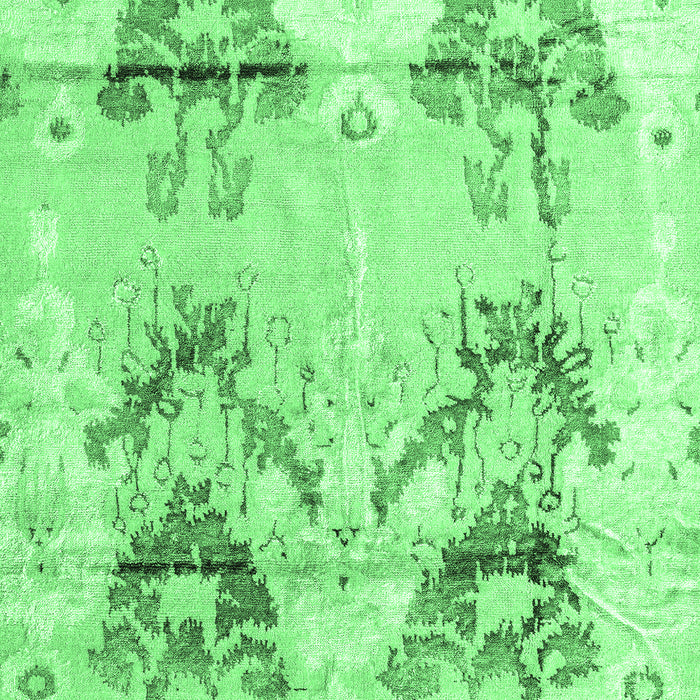 Machine Washable Abstract Emerald Green Modern Area Rugs, wshabs4441emgrn