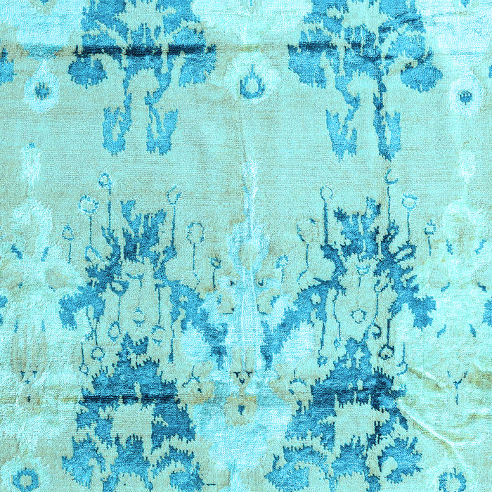 Abstract Light Blue Modern Rug, abs4441lblu