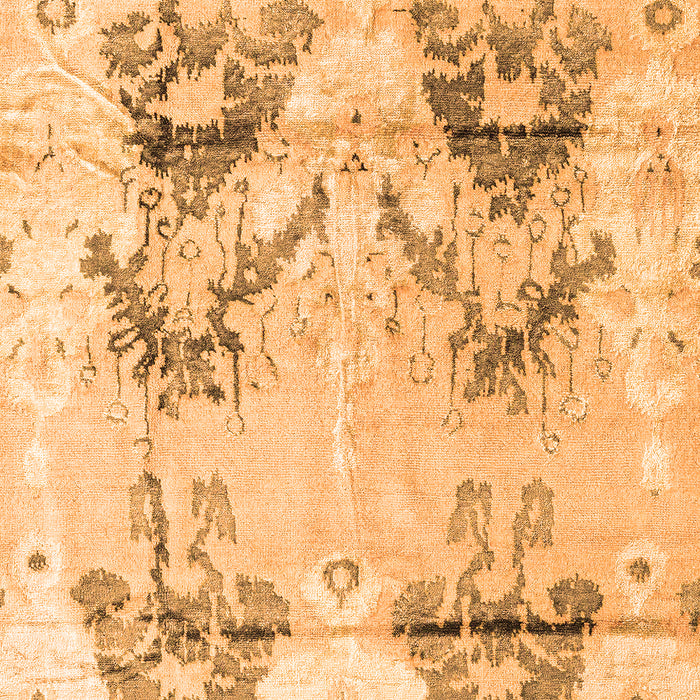 Machine Washable Abstract Orange Modern Area Rugs, wshabs4441org