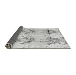 Sideview of Abstract Gray Modern Rug, abs4441gry