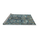 Sideview of Machine Washable Abstract Baby Blue Rug, wshabs4442