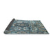 Sideview of Abstract Blue Modern Rug, abs4442