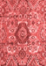 Abstract Red Modern Area Rugs