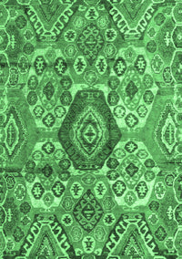 Abstract Emerald Green Modern Rug, abs4442emgrn