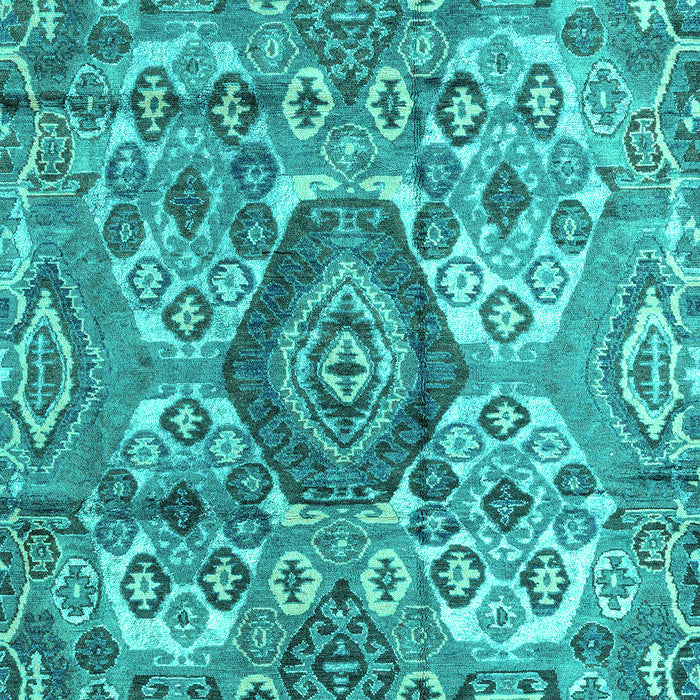 Machine Washable Abstract Turquoise Modern Area Rugs, wshabs4442turq