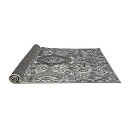 Sideview of Abstract Gray Modern Rug, abs4442gry