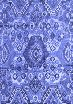Abstract Blue Modern Rug, abs4442blu