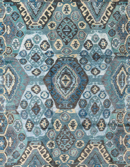 Abstract Blue Modern Rug, abs4442