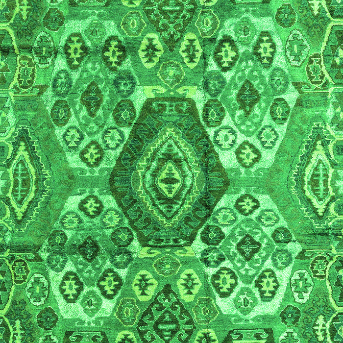 Machine Washable Abstract Green Modern Area Rugs, wshabs4442grn