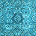 Square Machine Washable Abstract Light Blue Modern Rug, wshabs4442lblu