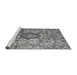 Sideview of Machine Washable Abstract Gray Modern Rug, wshabs4442gry