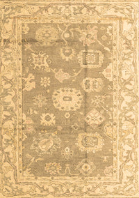 Abstract Brown Modern Rug, abs4443brn