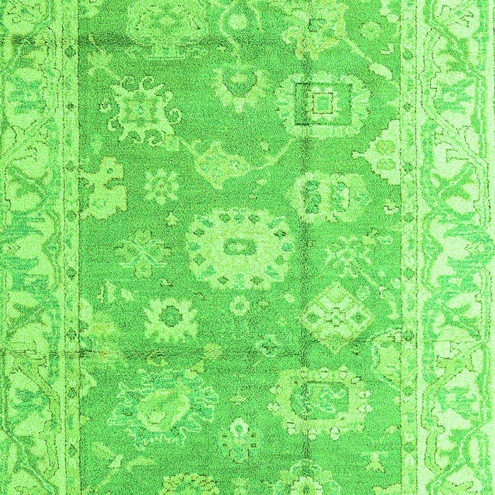 Machine Washable Abstract Green Modern Area Rugs, wshabs4443grn