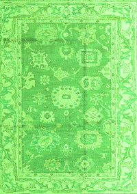 Abstract Green Modern Rug, abs4443grn