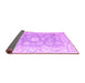 Sideview of Abstract Purple Modern Rug, abs4443pur