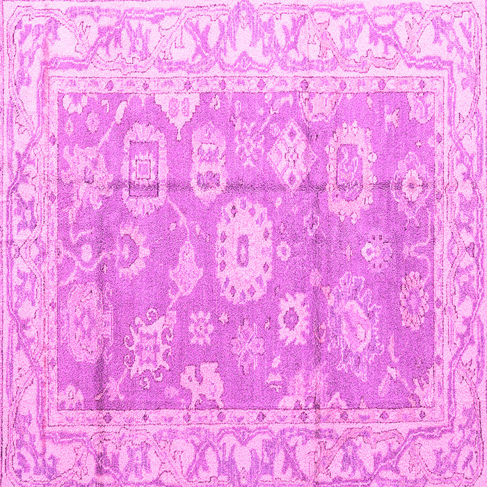 Square Machine Washable Abstract Pink Modern Rug, wshabs4443pnk
