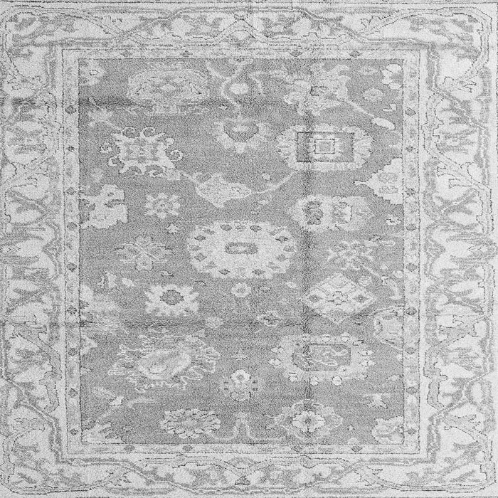 Square Abstract Gray Modern Rug, abs4443gry