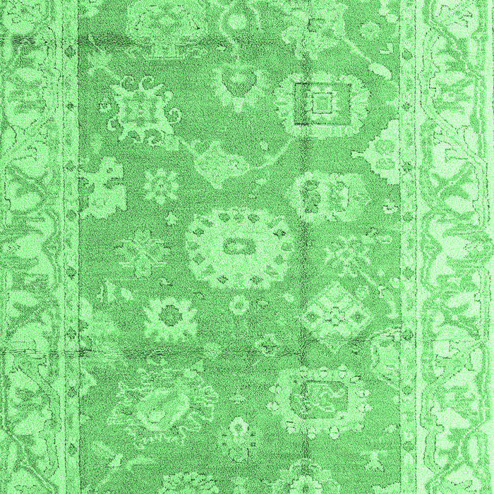 Machine Washable Abstract Emerald Green Modern Area Rugs, wshabs4443emgrn