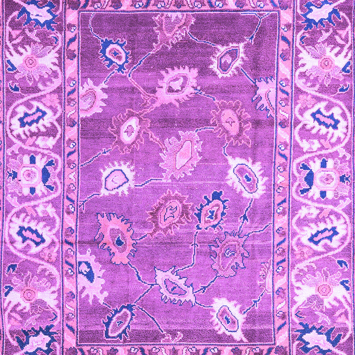 Machine Washable Oriental Purple Traditional Area Rugs, wshabs4444pur