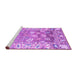 Sideview of Machine Washable Oriental Purple Traditional Area Rugs, wshabs4444pur