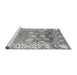 Sideview of Machine Washable Oriental Gray Traditional Rug, wshabs4444gry