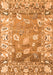 Machine Washable Oriental Orange Traditional Area Rugs, wshabs4444org