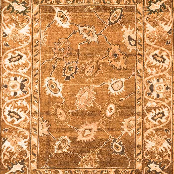 Machine Washable Oriental Orange Traditional Area Rugs, wshabs4444org