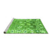 Sideview of Machine Washable Oriental Green Traditional Area Rugs, wshabs4444grn