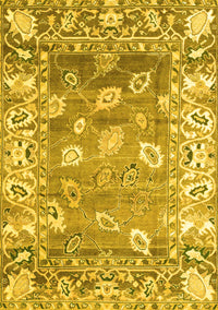 Oriental Yellow Traditional Rug, abs4444yw