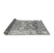 Sideview of Oriental Gray Traditional Rug, abs4444gry