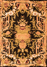 Medallion Orange French Rug, abs4445org