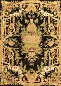 Medallion Brown French Rug, abs4445brn