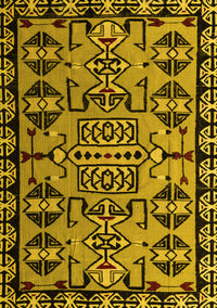 Southwestern Yellow Country Rug, abs4446yw