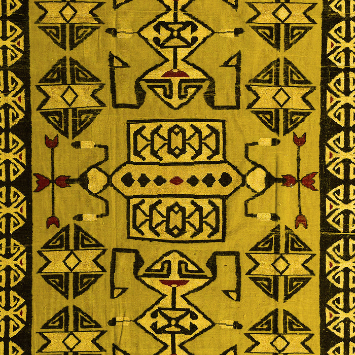Southwestern Yellow Country Rug, abs4446yw
