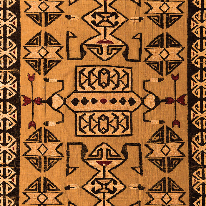 Machine Washable Southwestern Orange Country Area Rugs, wshabs4446org