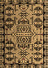 Machine Washable Southwestern Brown Country Rug, wshabs4446brn