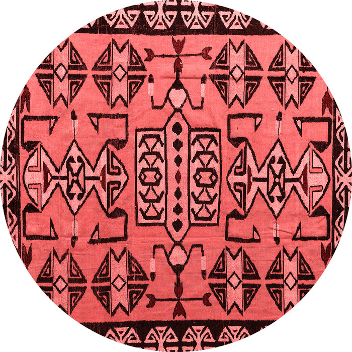 Machine Washable Southwestern Red Country Rug, wshabs4446red