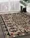 Machine Washable Abstract Camel Brown Rug in a Family Room, wshabs4446