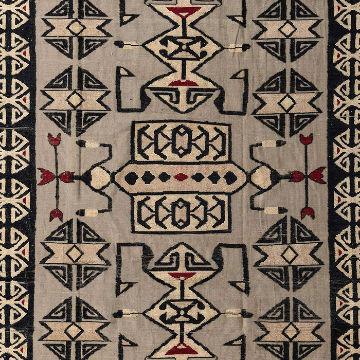 Abstract Camel Brown Southwestern Rug, abs4446