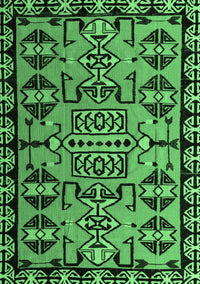 Southwestern Emerald Green Country Rug, abs4446emgrn