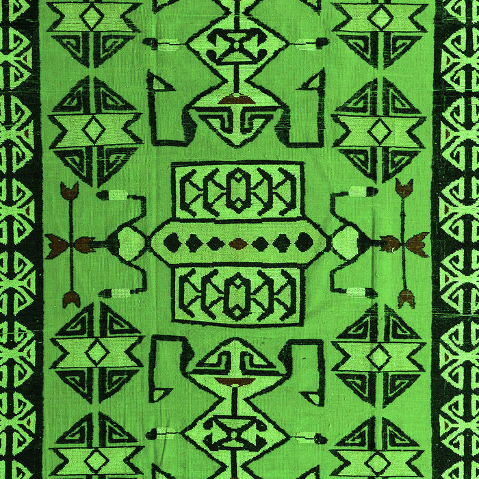 Southwestern Green Country Rug, abs4446grn