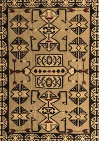 Southwestern Brown Country Rug, abs4446brn