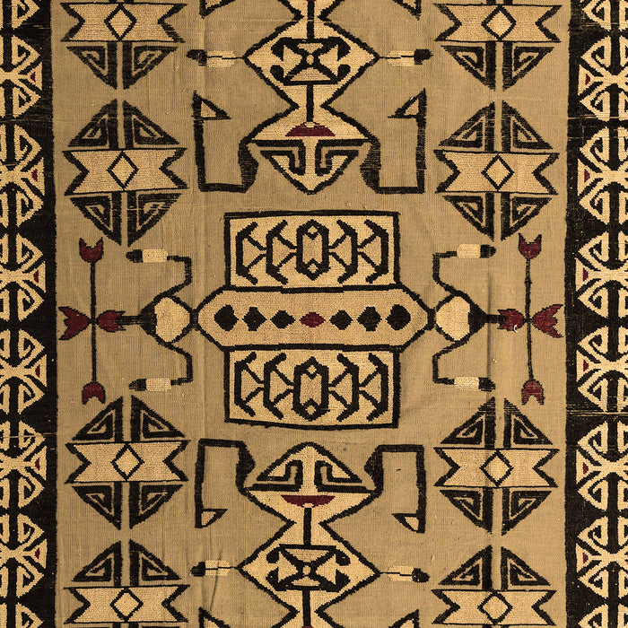 Southwestern Brown Country Rug, abs4446brn